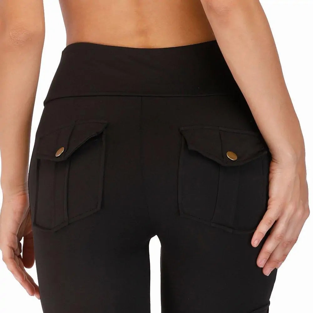 Cargo Pocket Style Push Up Leggings